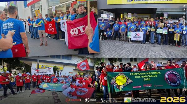 Campanha Nacional dos Bancários e das Bancárias está nas ruas