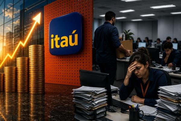Itaú lucra alto no semestre, mas segue extinguindo empregos e fechando agências